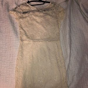 Cream white homecoming dress